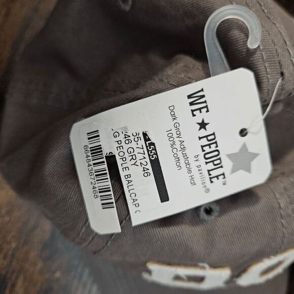 Dog People Cotton Hat Cap NWT Women's Gray Adjustable Size We People by Pavillio - Picture 2 of 7